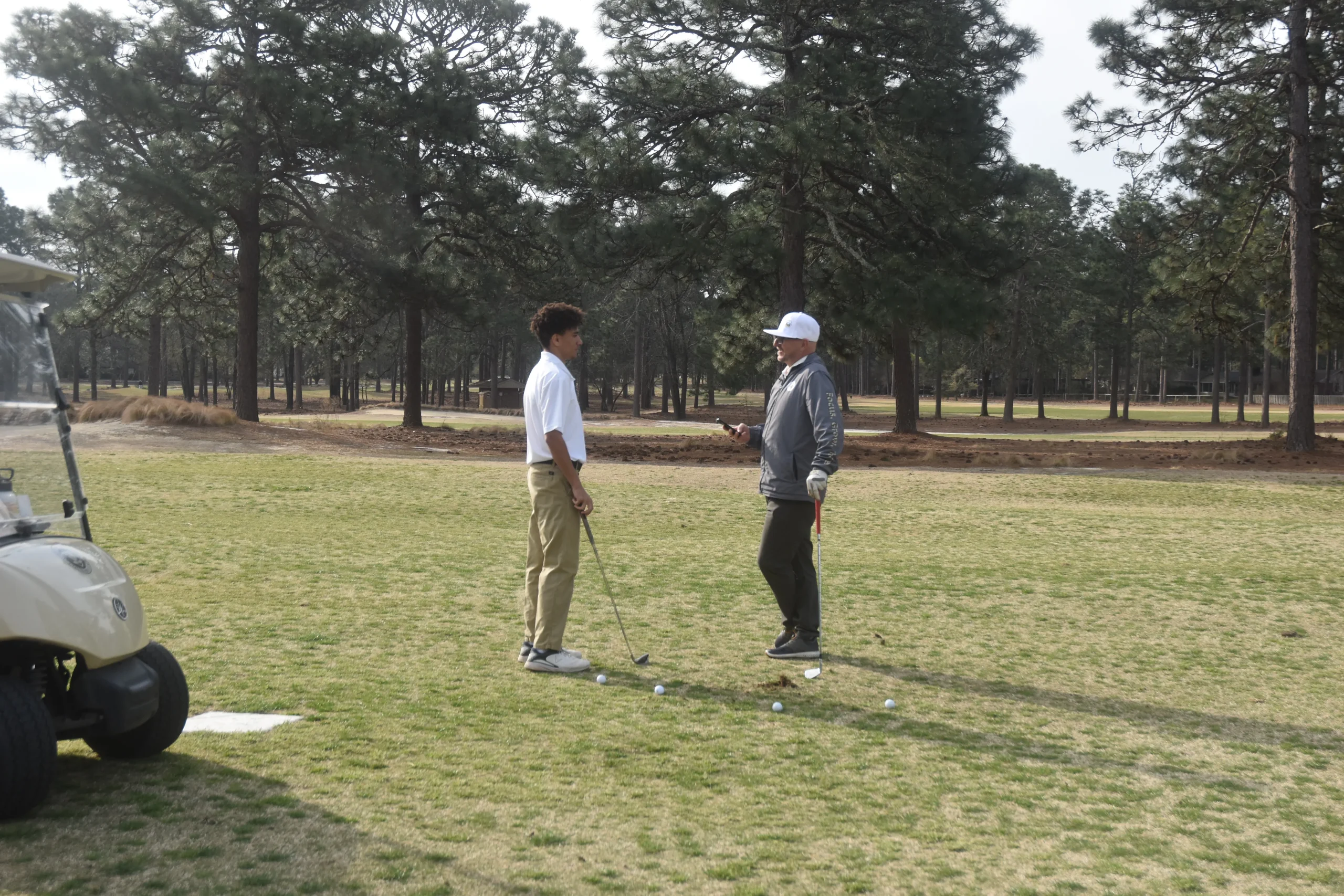 Keith Goff on the golf course, warm and approachable - Founder of The Caddie Code